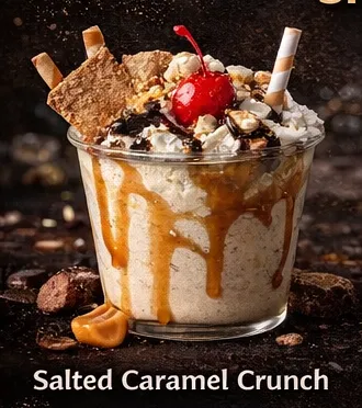 Salted Caramel Crunch Milkshake 🔥